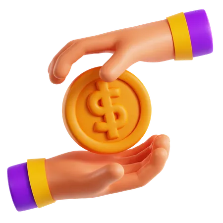 Prêt entre particuliers  3D Icon