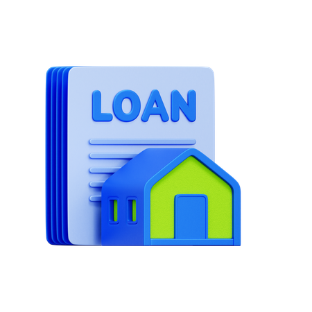 Prêt immobilier  3D Icon