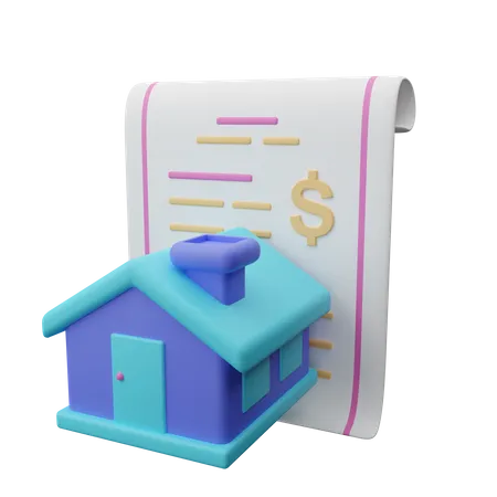 Prêt immobilier  3D Icon