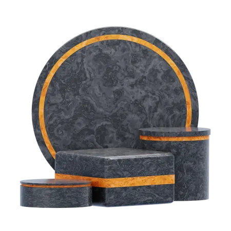 Estética do pódio preto  3D Icon