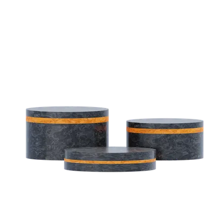 Estética do pódio preto  3D Icon