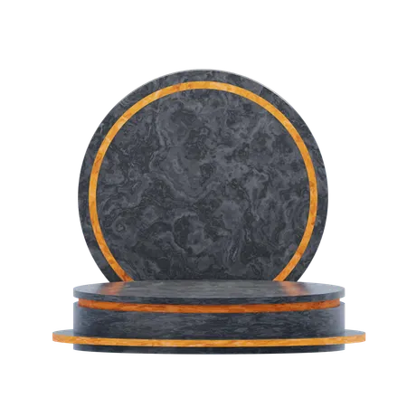 Estética do pódio preto  3D Icon