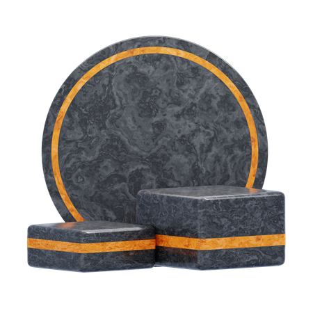 Estética do pódio preto  3D Icon