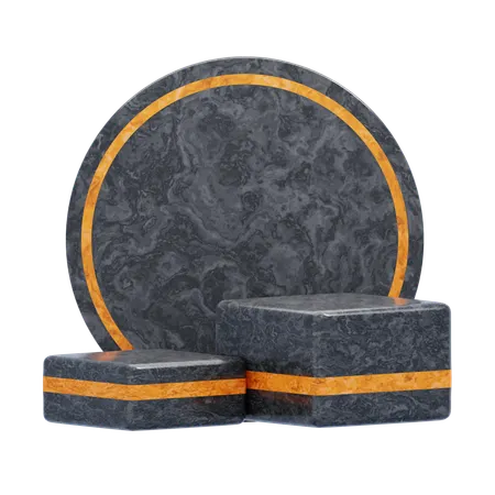 Estética do pódio preto  3D Icon