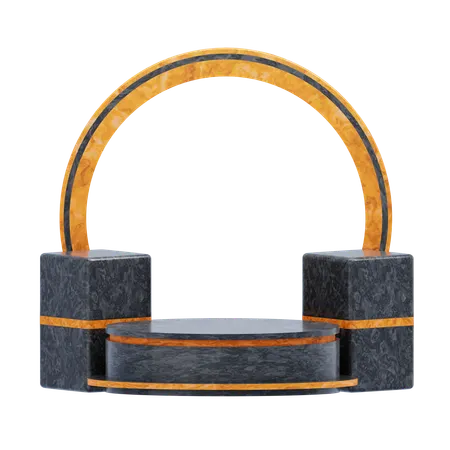 Estética do pódio preto  3D Icon