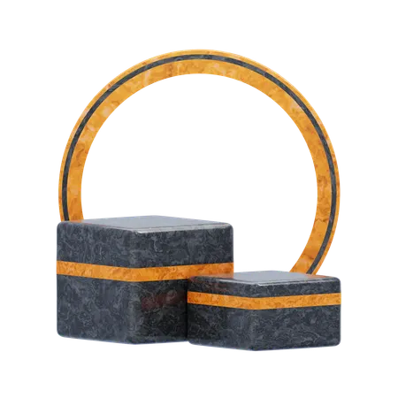 Estética do pódio preto  3D Icon