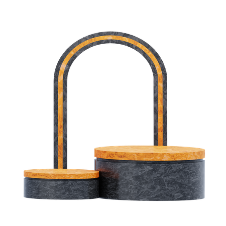 Estética do pódio preto  3D Icon