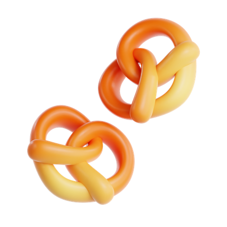 Pretzel  3D Icon