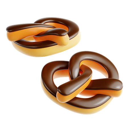 Pretzel  3D Icon