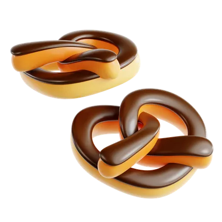 Pretzel  3D Icon