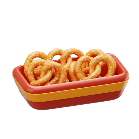 Pretzel  3D Icon