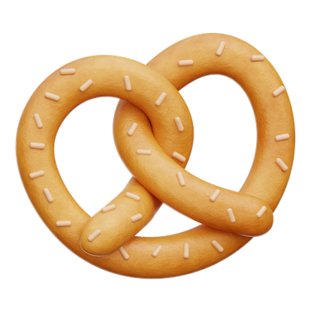 Pretzel  3D Icon