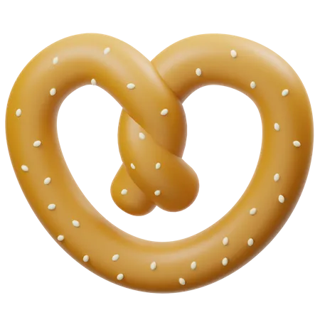 Pretzel  3D Icon