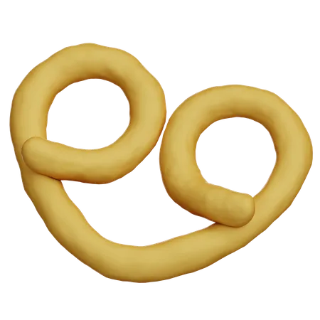 Pretzel  3D Icon