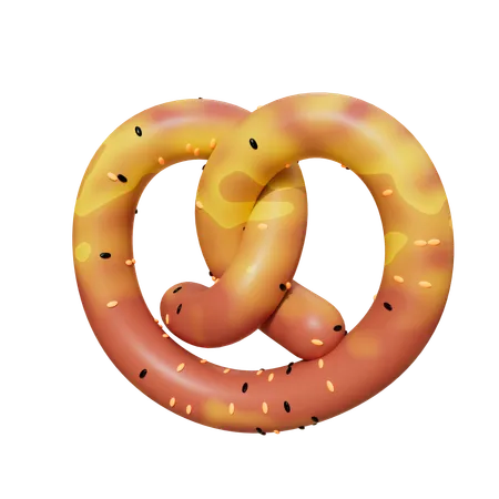 Pretzel  3D Icon