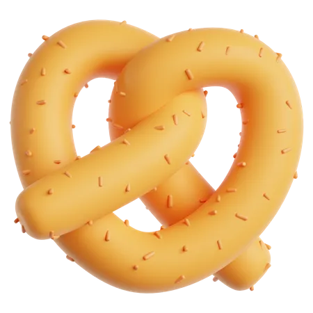 Pretzel  3D Icon