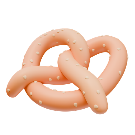 Pretzel  3D Icon