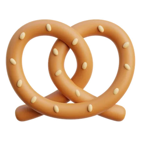 Pretzel  3D Icon