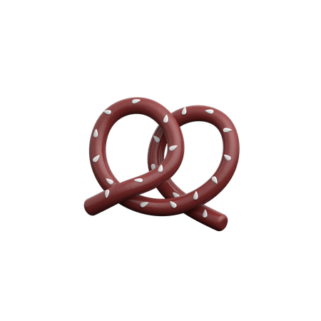 Pretzel  3D Icon