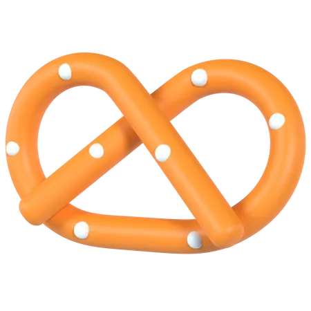 Pretzel  3D Illustration