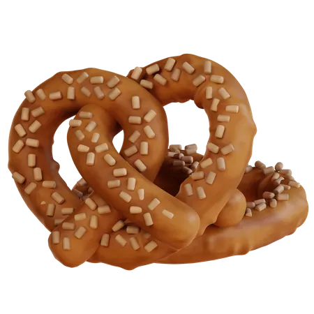A Bunch Of Pretzels Is A Vibrant And Playful Microstock Design Asset Featuring A Variety Of Pretzels This Asset Is Perfect For Food And Snack Related Projects Advertising Campaigns Menu Designs Or Social Media Visuals 3D Icon