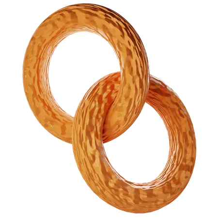 Pretzel tradicional  3D Icon