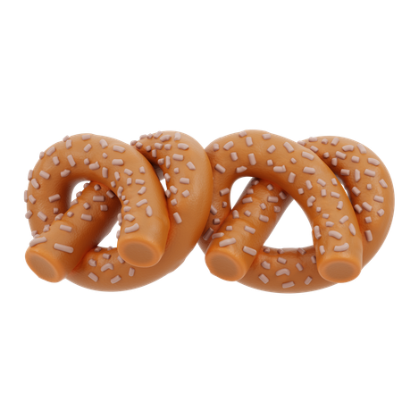 Pretzels  3D Icon