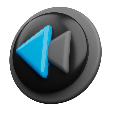 Prev Button  3D Icon