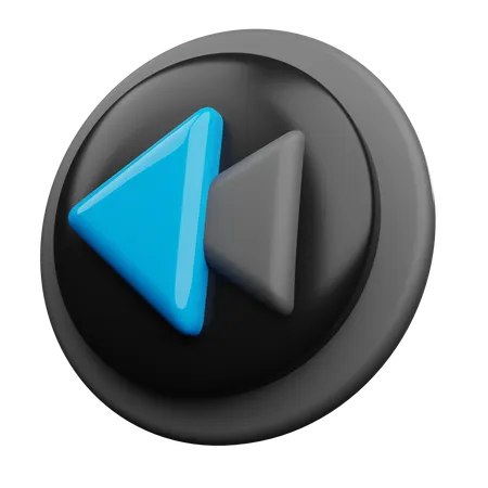 Prev Button  3D Icon