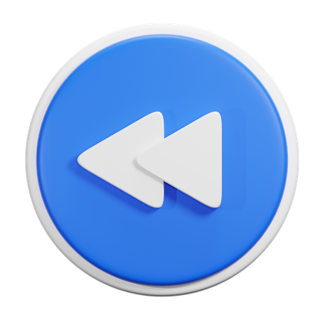 Previous Button  3D Icon