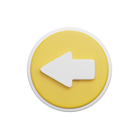 Previous Button  3D Icon