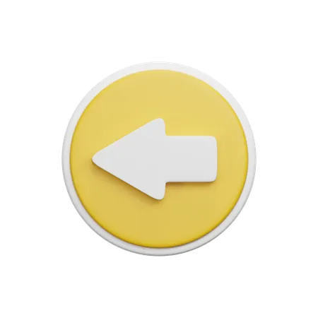 Previous Button  3D Icon