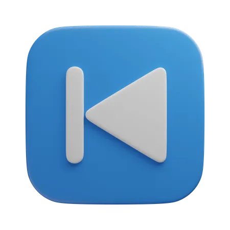 Previous Button  3D Icon