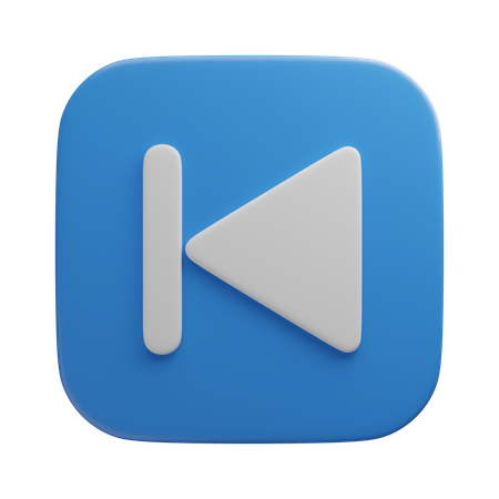 Previous Button  3D Icon