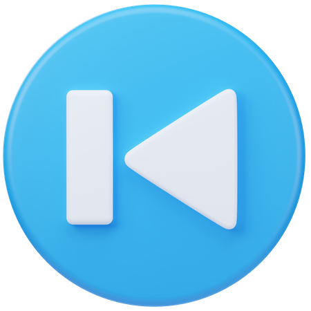 Previous Button  3D Icon