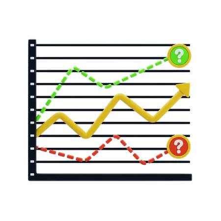 Prévision des tendances  3D Icon