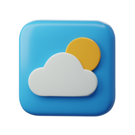 Application de prévisions météo  3D Icon