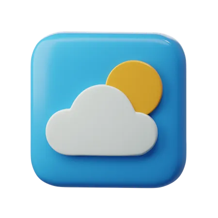 Application de prévisions météo  3D Icon