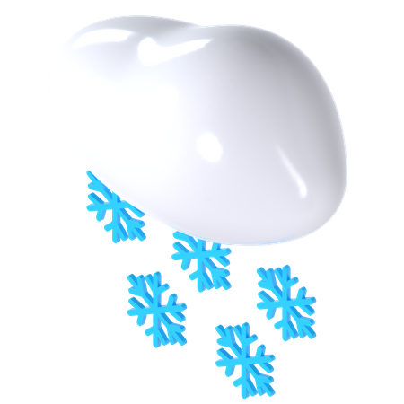 Prévisions météo neige  3D Icon