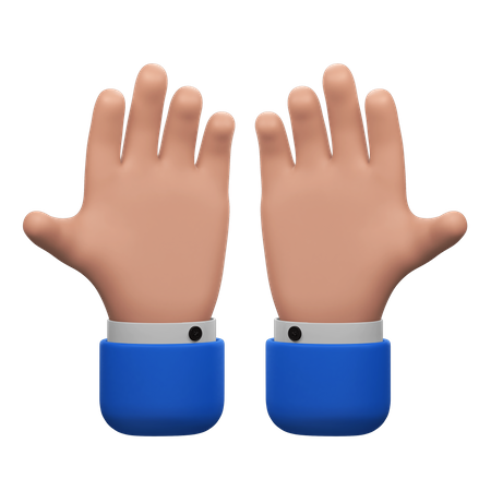 Prey Hands Gesture  3D Icon