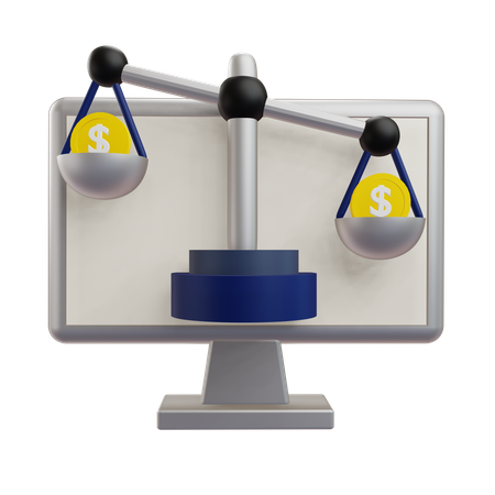 Price Comparison  3D Icon