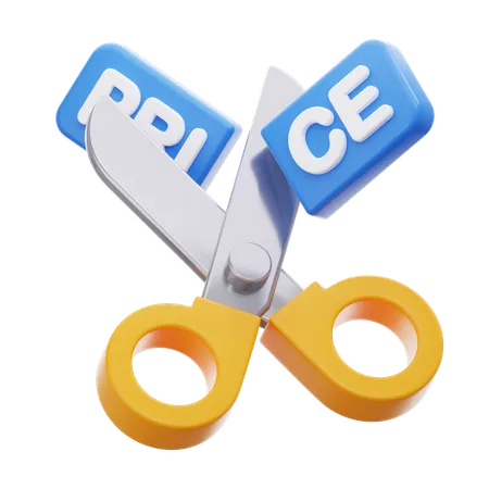 Price Cut  3D Icon