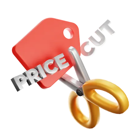 Price Cut  3D Icon