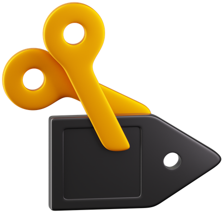 Price Cut  3D Icon