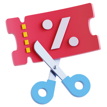 Price Cut  3D Icon