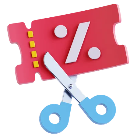Price Cut  3D Icon