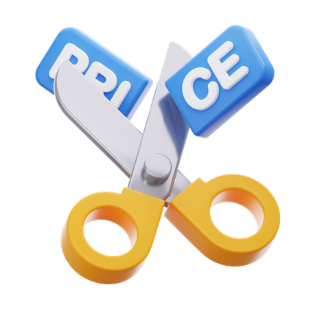 Price Cut  3D Icon