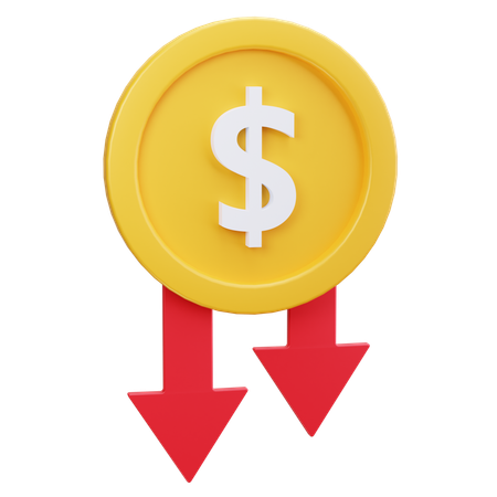 Price Down  3D Icon