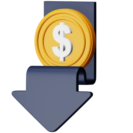 Price Down  3D Icon