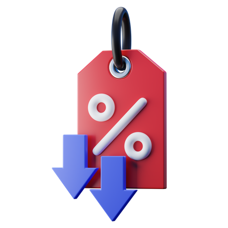 Price Drop  3D Icon